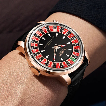 HANBORO men's fully automatic mechanical watch, roulette wheel, roulette wheel, men's watch 1001
