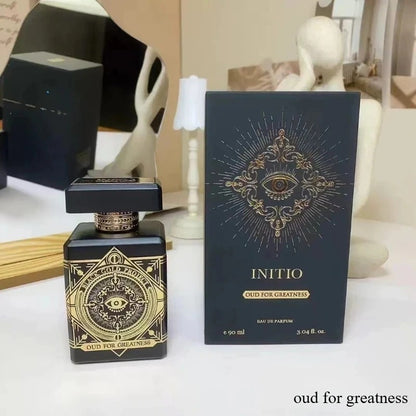 90ML Niche Unisex Initio Perfume – Long-Lasting Oriental Woody Scent with Oud Vanilla Musk & Rose for Elegant Daily Fragrance